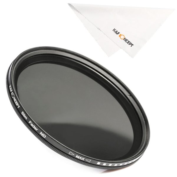 K&F CONCEPT 37-82mm ND2 to ND400 ND Lens Filter Fader Adjustable Neutral Density Variable 49mm 52mm 58mm 62mm 67mm 77mm