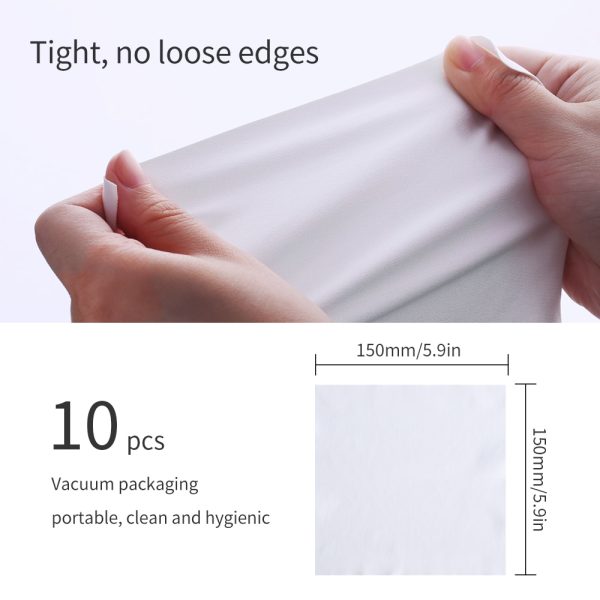 K&F Concept 10 Pcs Microfiber Cleaning Cloths Individually Vacuum Wrapped