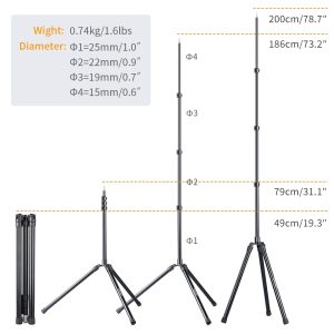 K-F-Concept-2Packs-79-inch-Aluminium-Reversible-folding-Tripod-Light-Stands-for-Portrait-Product-Photography-1