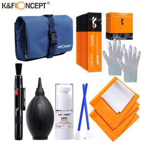 K&F Concept Complete Cleaning suit Kit for SLR Cameras and Optical Lens Digital DSLR Cameras with Blue Waterproof Bag