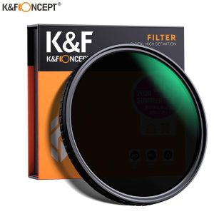 K&F Concept ND2-ND32 Fader ND Filter Lens Neutral Density Variable Multiple Layer Nano Coated 49mm 52mm 58mm 62mm 67mm 77mm