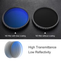 K&F Concept ND2 to ND400 ND Lens Filter Slim Fader Variable Adjustable Neutral Density 49mm 52mm 58mm 62mm 67mm 77mm