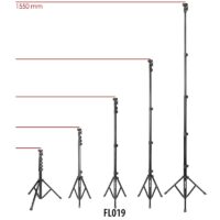 KINGJOY 1.55m Light Stand Tripod Max Load to 5KG for Photo Studio Fresnel Tungsten Light TV Station