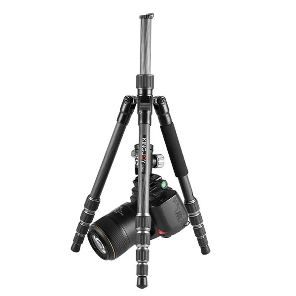 KINGJOY G22C Professional Carbon Fiber Tripod For Digital Camera Tripode Suitable