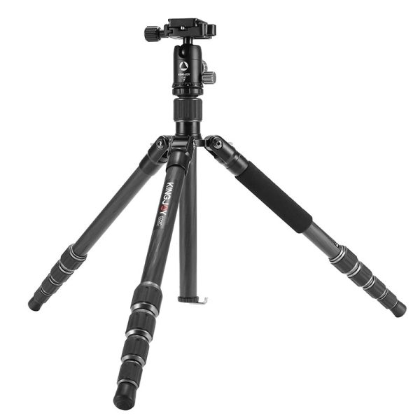 KINGJOY G22C Professional Carbon Fiber Tripod For Digital Camera Tripode Suitable