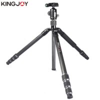 KINGJOY G55C Professional carbon fiber tripod for digital camera tripode Suitable for travel Top quality camera stand 155cm max