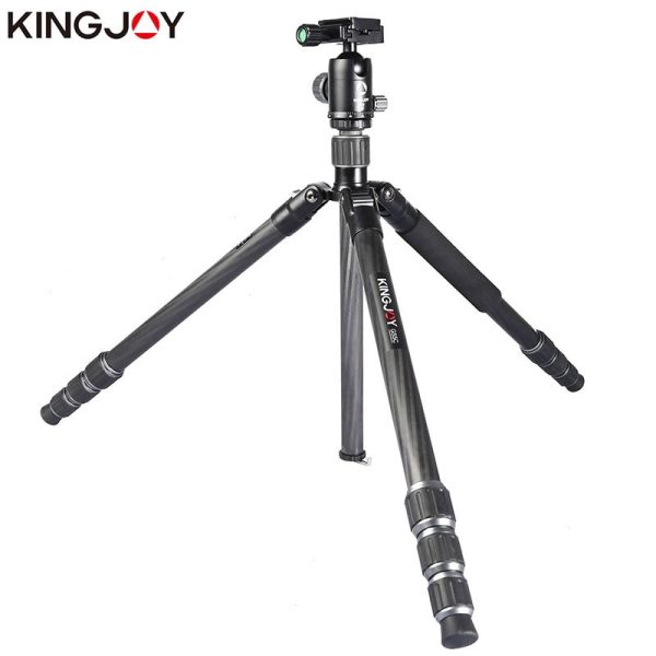 KINGJOY G55C Professional carbon fiber tripod for digital camera tripode Suitable for travel Top quality camera stand 155cm max