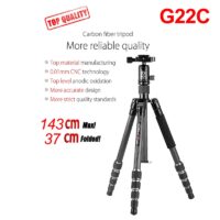 KINGJOY G55C Professional carbon fiber tripod for digital camera tripode Suitable for travel Top quality camera stand 155cm max