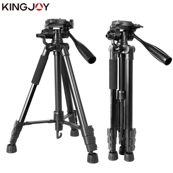 KINGJOY Officia Professional Portable Travel Aluminium Camera Tripod Video Accessories