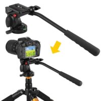 KINGJOY Official KH-6750 Panoramic Tripod Head Hydraulic Fluid Video Head