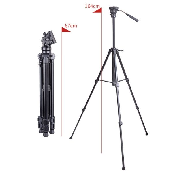 KINGJOY Official VT-1500 Tripod For Video Camera Stand Profesional For All Models Digital SLR DSLR Holder Stativ Mobile Flexible