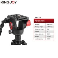 KINGJOY Official VT-1510 Panoramic Tripod Head Hydraulic Fluid Video Head For Tripod