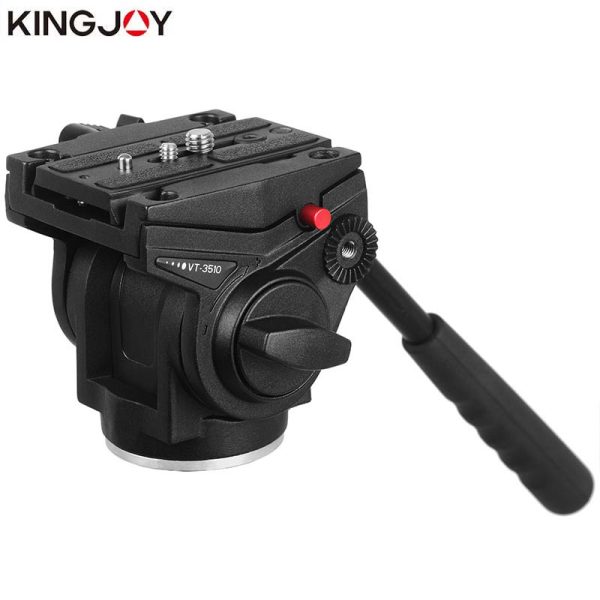 KINGJOY Official VT-3510 Panoramic Tripod Head Hydraulic Fluid Video Head For Tripod Monopod