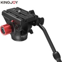 KINGJOY Official VT-3520 Tripod Head Hydraulic Fluid Panoramic Video Head For Tripod monopod