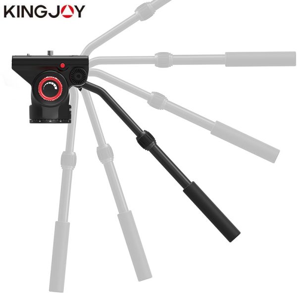 KINGJOY Official VT-3520 Tripod Head Hydraulic Fluid Panoramic Video Head For Tripod monopod