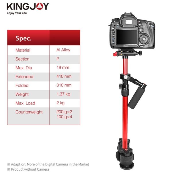 KINGJOY VS-040 handheld steadicam DSLR camera stabilizer video steadycam