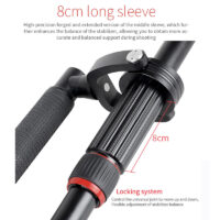 KONGJOY VS1047B 124cm Aluminum Alloy Handheld Video Stabilizer For Steadycam Steadicam