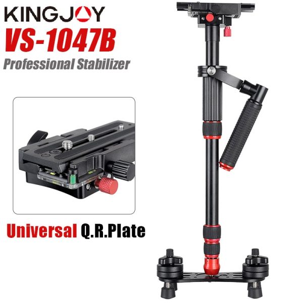 KONGJOY VS1047B 124cm Aluminum Alloy Handheld Video Stabilizer For Steadycam Steadicam