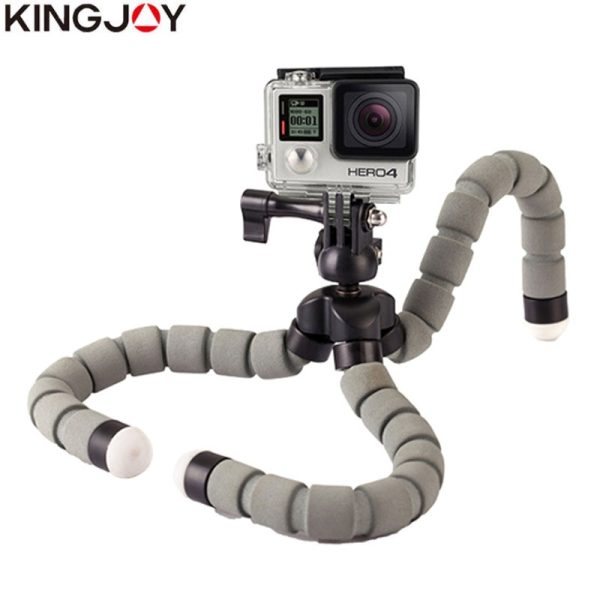 Kingjoy Official KT-600S Mini Gopro Tripod mount Octopus Movil Flexible Mobile Celular Holder