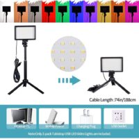 LED Photography Video Light Panel Lighting Photo Studio Lamp Kit For Shoot Live Streaming Youbube With Tripod Stand RGB Filters