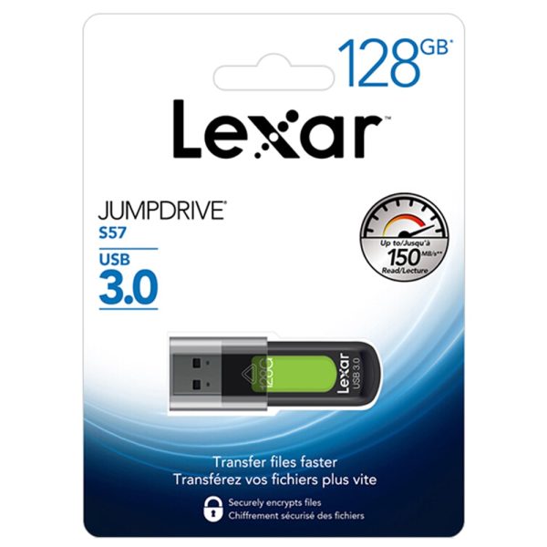 Lexar JumpDrive S57 USB 3.0 Flash Drive 32GB 64GB 128GB 256GB Pen Drive