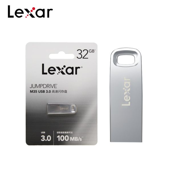 Lexar Jumpdrive M35 Key Pendrive 32GB 64GB Metal Silver USB 3.0