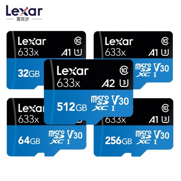 Lexar Micro SD Card 512GB Memory TF Card 32GB 64GB 128GB MicroSD Max 95M/s Uitra