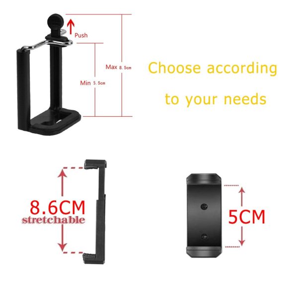 Lightweight Camera Phone Tripod Portable AdjustableStand Mount Holder Clip Remote Control