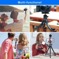 MT-11 Octopus Tripod for DSLR Camera Smartphone Magic Arm W Detachable Ballhead Hot Shoe Phone Clip