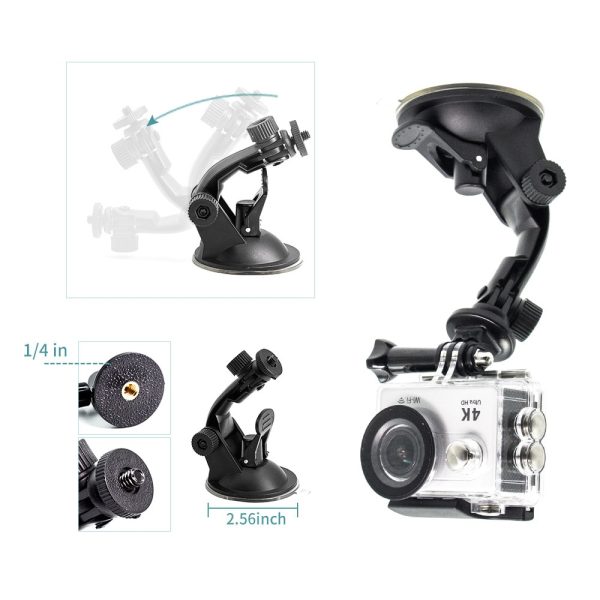 Mounts for Gopro Accessories Set for go pro hero 7 black 6 5 kit 3 way selfie stick for Eken h9r H8R