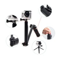 Mounts for Gopro Accessories Set for go pro hero 7 black 6 5 kit 3 way selfie stick for Eken h9r H8R