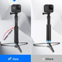 Multi-functional All-in-one Aluminum Universal Tripod Handheld Monopod For GoPro 10 DJI OSMO Action Camera Smartphone