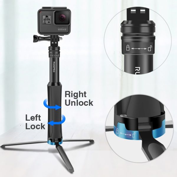 Multi-functional All-in-one Aluminum Universal Tripod Handheld Monopod For GoPro 10 DJI OSMO Action Camera Smartphone