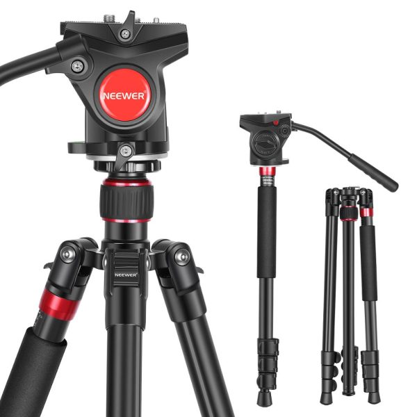 Neewer 2-in-1 Aluminum Alloy Camera Tripod Monopod 70.8 inches/180cm with 1/4