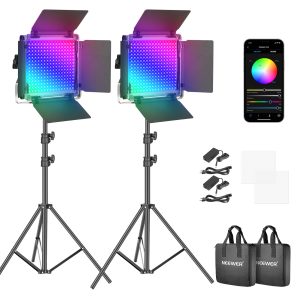 Neewer 660 PRO RGB Led Video Light with APP Control, 50W for Gaming, Streaming