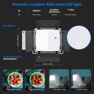 Neewer-660-RGB-Led-Light-with-APP-Control-660-SMD-LEDs-CRI95-3200K-5600K-Brightness-0-1