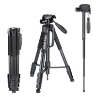 Neewer Camera Tripod Monopod Aluminum Alloy with 3-Way Swivel Pan Head Carrying Bag