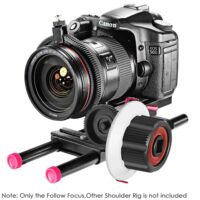 Neewer Follow Focus with Gear Ring Belt for Canon and Other DSLR Camera Camcorder DV Video Fits 15mm Rod Film Making System