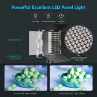 Neewer LED Video Light Panel video lighting CRI 95 660 Light U Bracket Barndoor