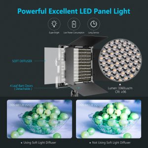 Neewer-LED-Video-Light-Panel-video-lighting-CRI-95-660-Light-U-Bracket-Barndoor-for-Studio-1