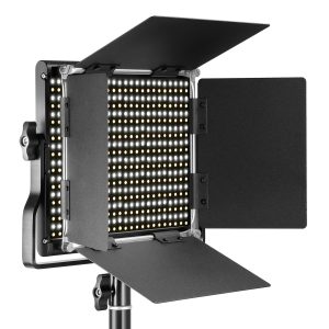 Neewer LED Video Light Panel video lighting CRI 95 660 Light U Bracket Barndoor