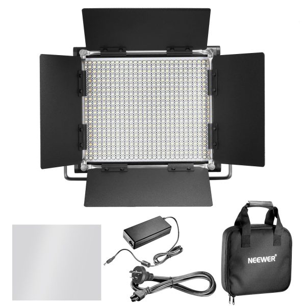 Neewer LED Video Light Panel video lighting CRI 95 660 Light U Bracket Barndoor