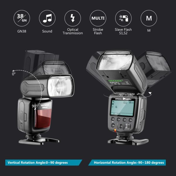 Neewer NW561 LCD Display Flash Speedlite for Canon Nikon Panasonic Olympus Pentax Fijifilm