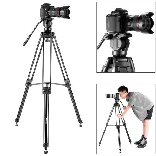 Neewer Professional 61 inches/155 cm Aluminum Alloy Video Camera Tripod 360 Degree