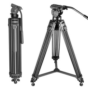 Neewer Professional 61 inches/155 cm Aluminum Alloy Video Camera Tripod 360 Degree