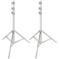 Neewer Stainless Steel Light Stand Silver, 79 inches/200 centimeters Foldable