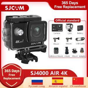 Original SJCAM SJ4000 AIR 4K Action Camera Full HD Allwinner 4K 30FPS WIFI 2.0" Screen Mini Helmet Waterproof Sports DV Camera