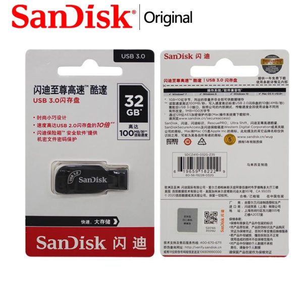 Original SanDisk USB Stick 128GB 3.0 USB Flash Drive64GB Pendrive