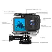 PULUZ 61m Underwater Waterproof Housing Diving Case for DJI Osmo Action Protector Cover, with Buckle Basic Mount & Screw