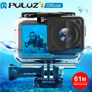 PULUZ 61m Underwater Waterproof Housing Diving Case for DJI Osmo Action Protector Cover, with Buckle Basic Mount & Screw